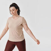Women's Soft Breathable Running T-Shirt - beige