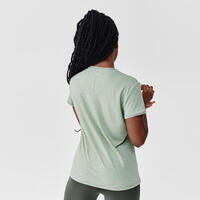 T-shirt running respirant femme - Soft gris