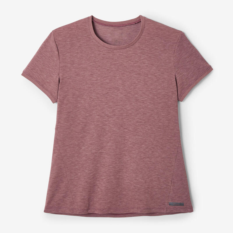 T-shirt running doux et respirant femme - Soft violet