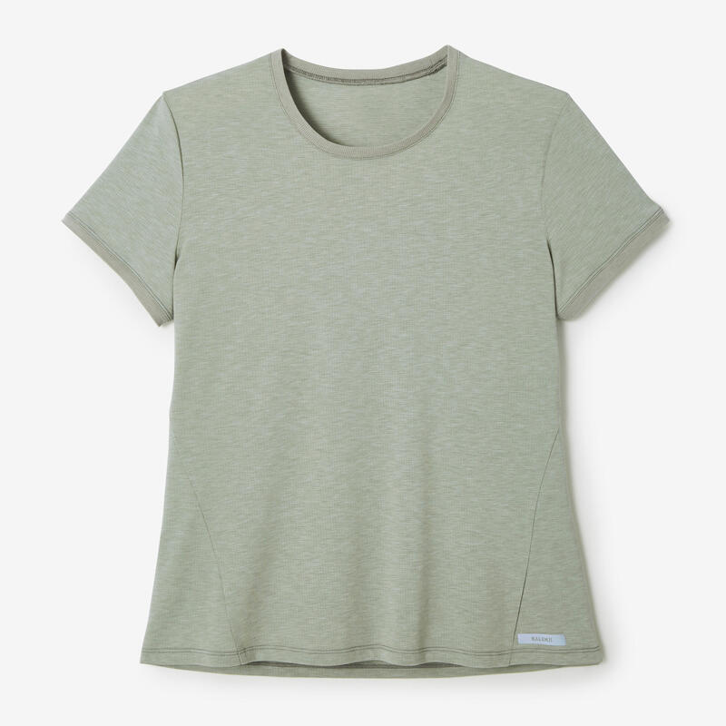Kadın Koşu Tişörtü/Hafif Tempolu Koşu - Haki - Soft