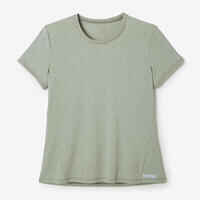 Women's Soft Breathable Running T-Shirt - khaki