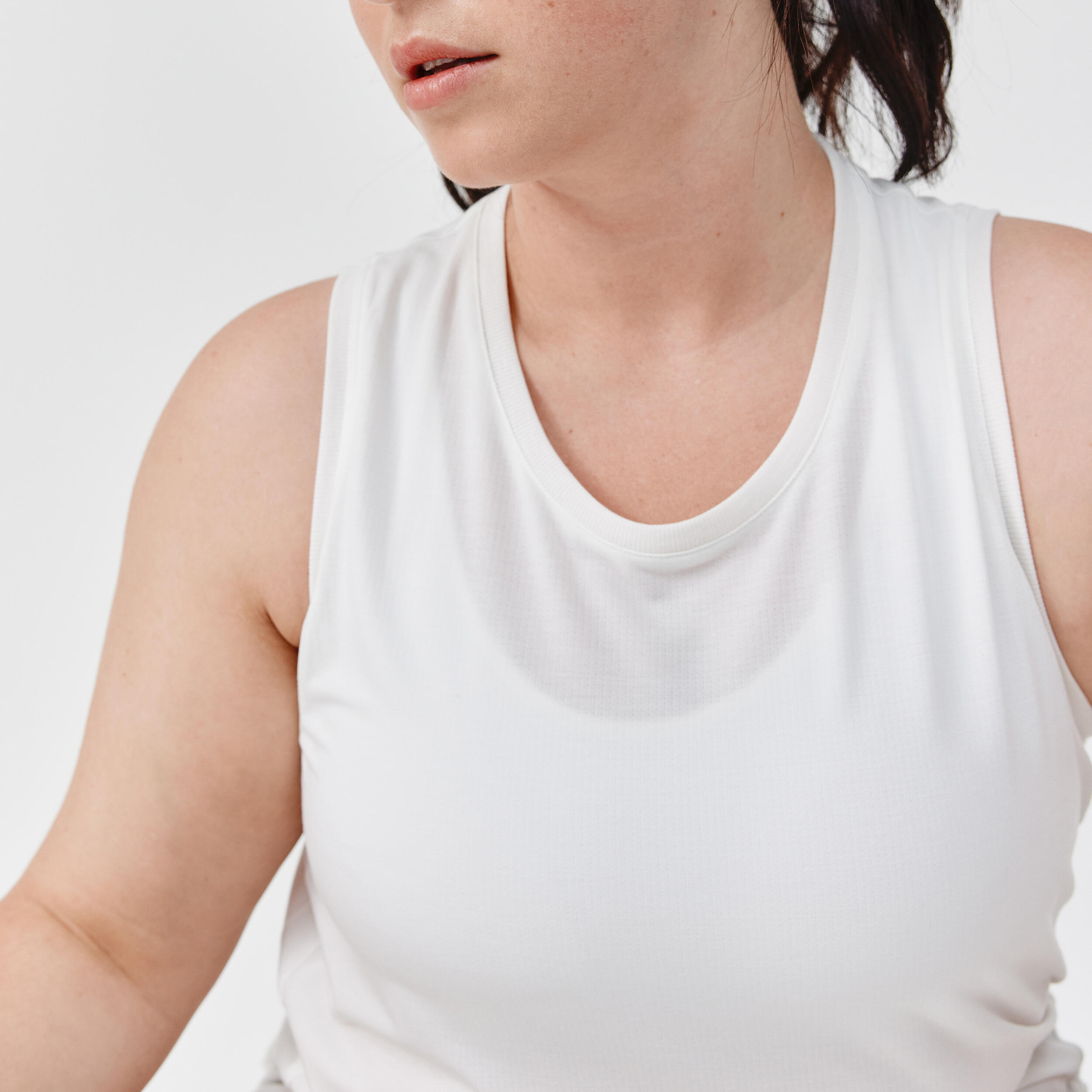 Women's breathable running tank top Soft - white 3/7