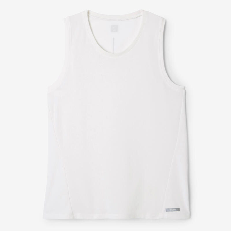 Débardeur respirant running femme - Soft blanc