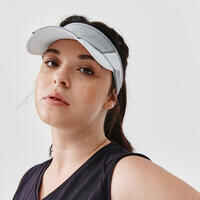 KIPRUN Unisex Adjustable Running Visor - Grey