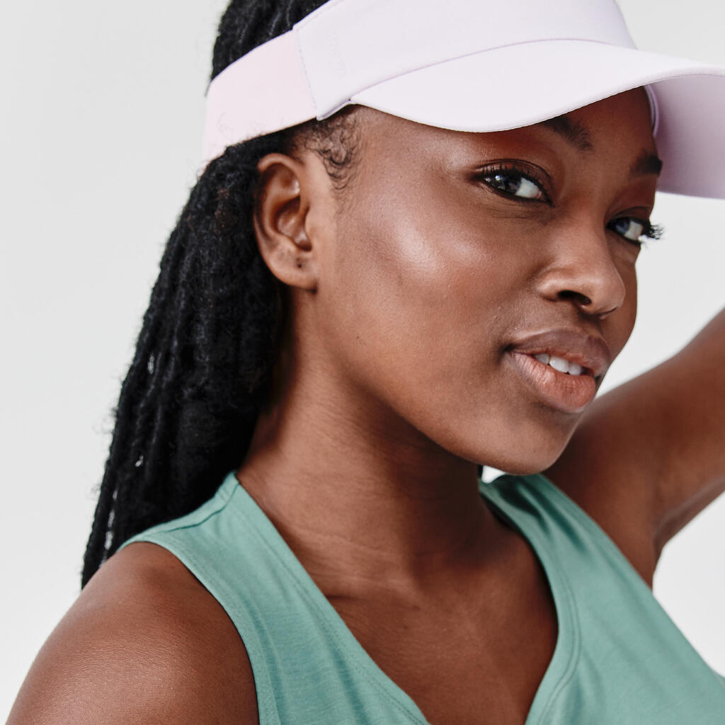 Unisex Running Visor - Kiprun Mauve Pastel