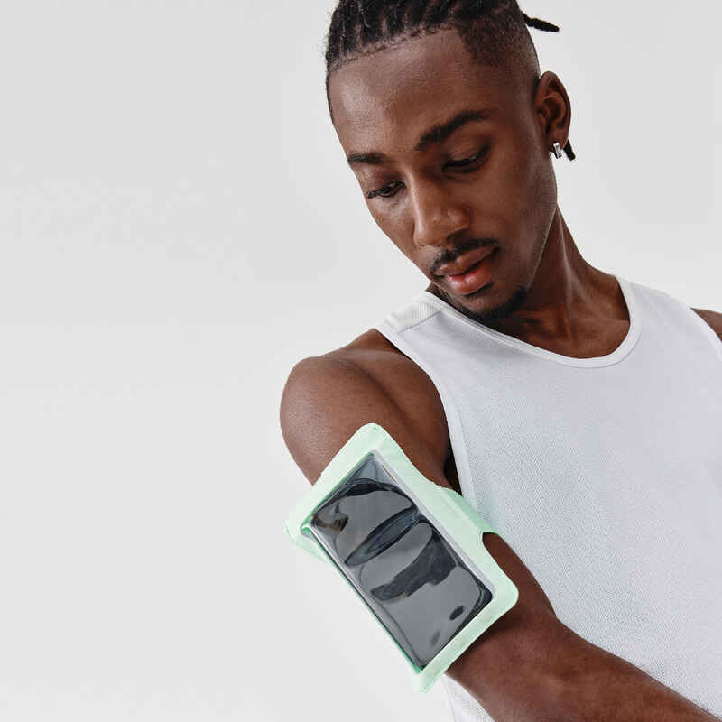 Laufarmband für großes Smartphone hellgrün Laufarmband für großes Smartphone hellgrün