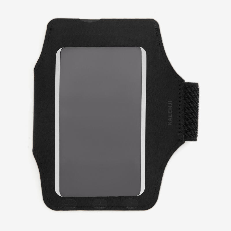 Hardloop armband voor smartphone zwart