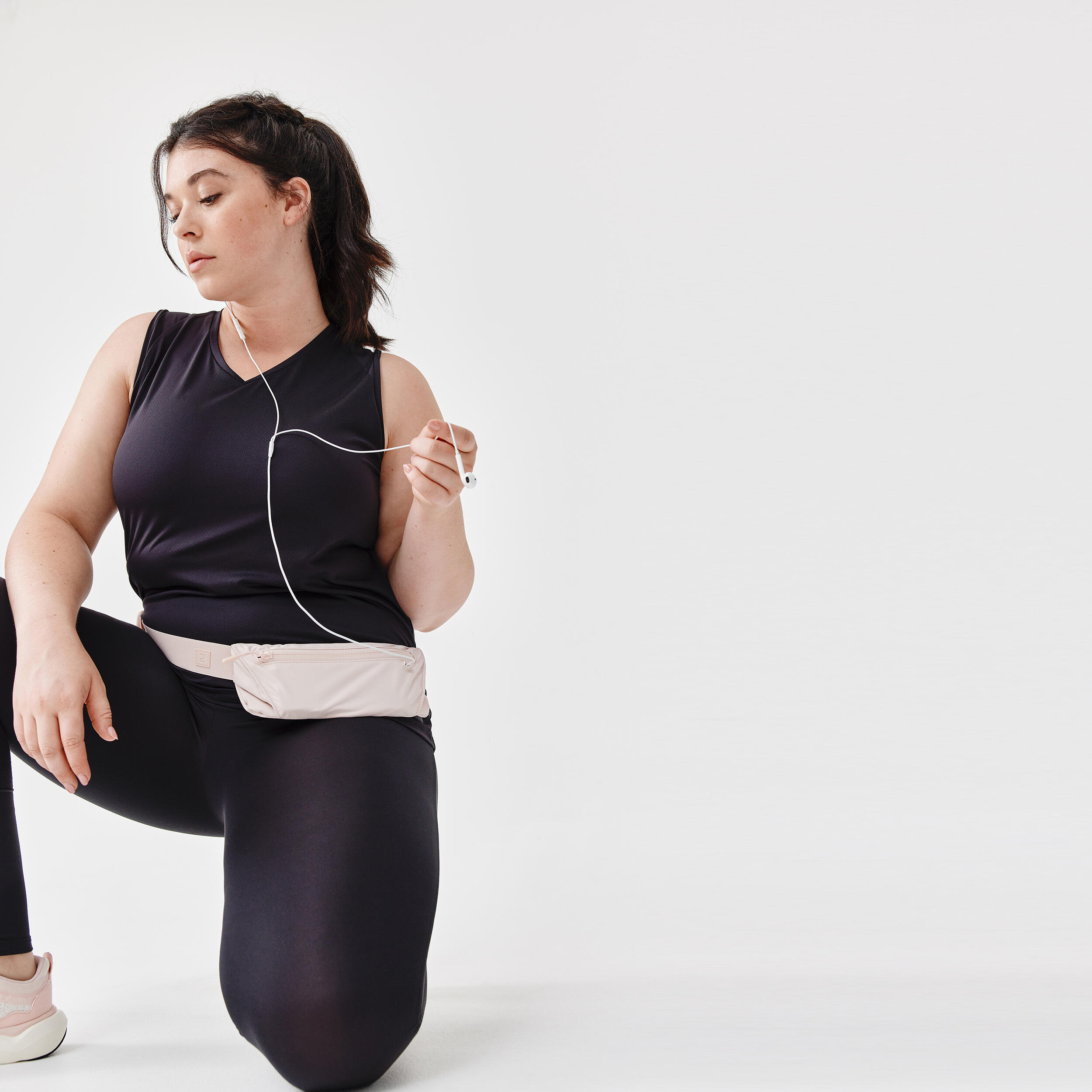 KIPRUN Basic 2 Unisex Smartphone Running Waistband - Pink