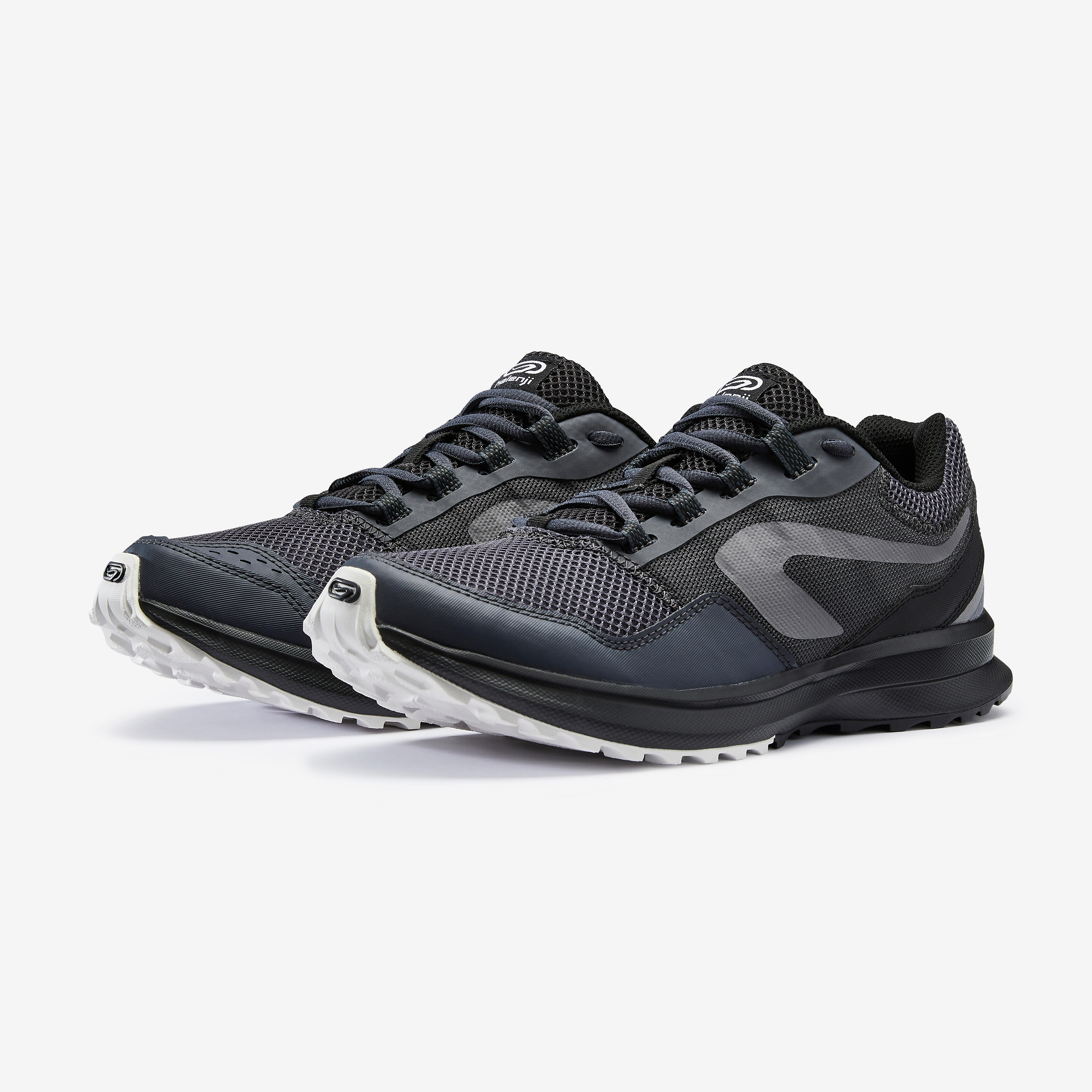 Men's Running Shoes - Run Active Black/Grey - black - Kalenji - Decathlon