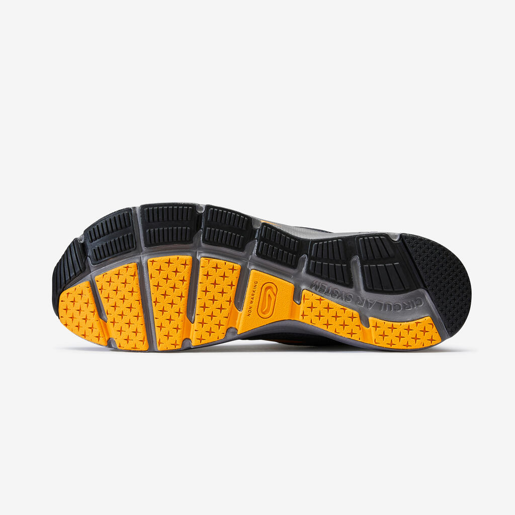 MEN'S RUNNING SHOES - BLACK/ORANGE