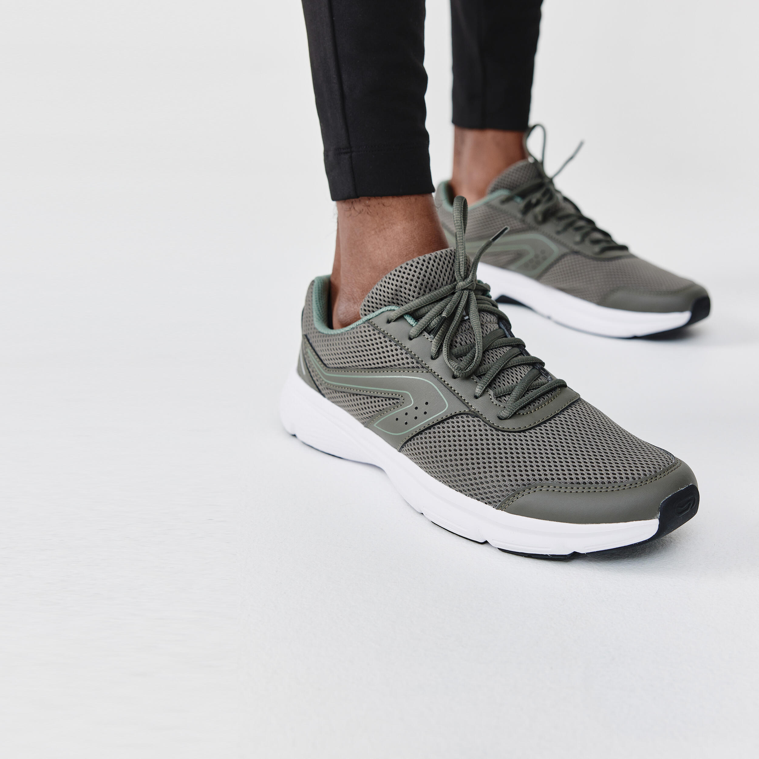 RUN CUSHION MEN'S RUNNING SHOES-KHAKI 