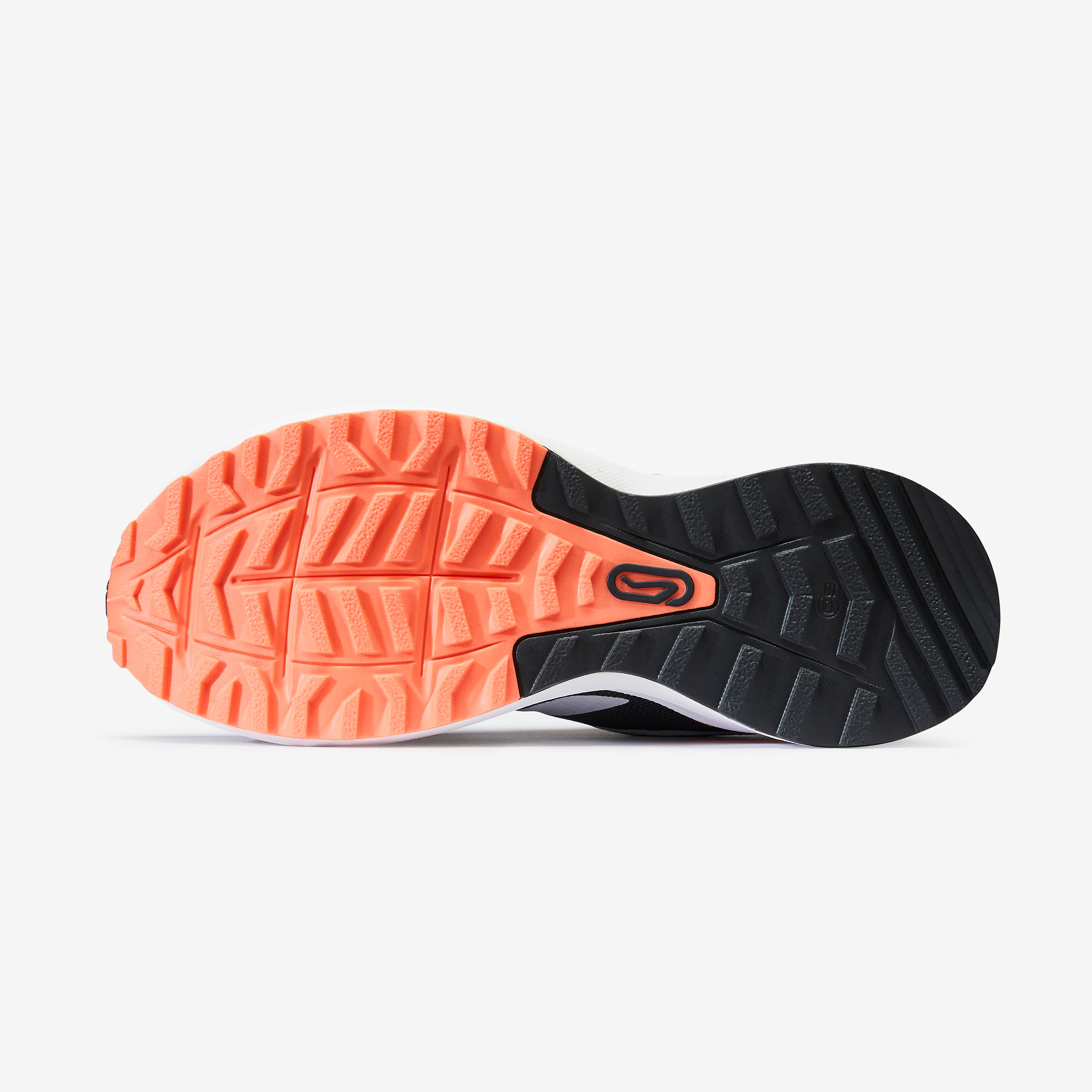 Women's Running Shoes - Run Active Grip Grey/Coral