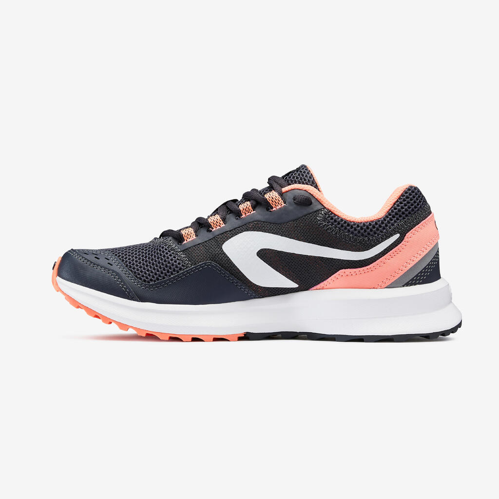 CHAUSSURES DE RUNNING FEMME KALENJI RUN ACTIVE GRIP GRIS ROSE