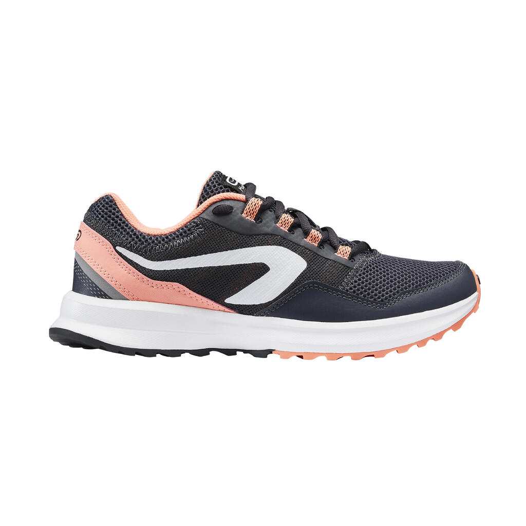 CHAUSSURES DE RUNNING FEMME KALENJI RUN ACTIVE GRIP GRIS ROSE