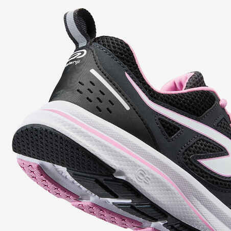 حذاء الجري Kalenji Run Active للنساء - أسود/وردي