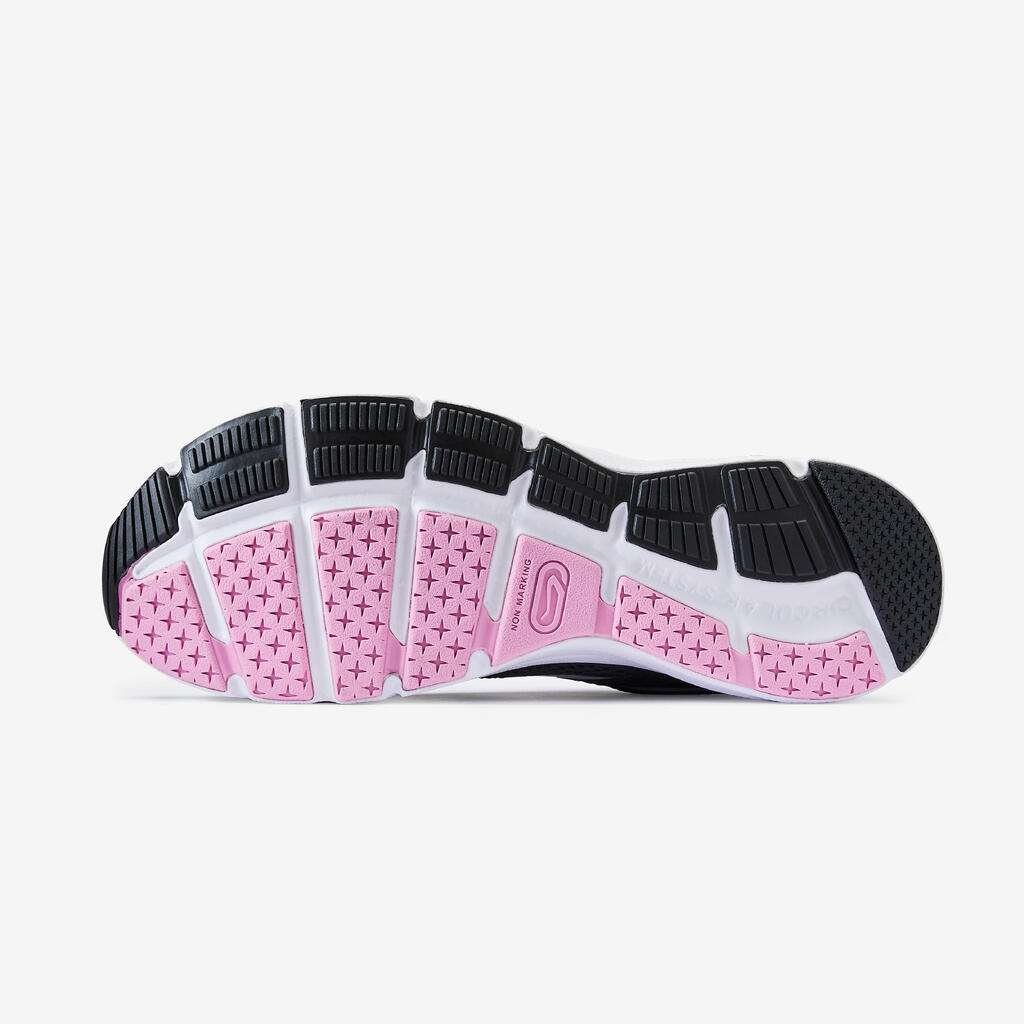 Kalenji Run Active Women's Running Shoes - Black/Pink