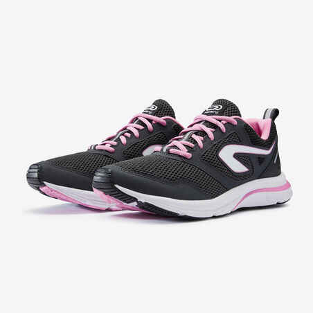 Moteriški bėgimo bateliai „Kalenji Run Active“, juodi, rožiniai