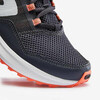 Кроссовки для бега женские с принтом черно-оранжевые RUN ACTIVE GRIP Kalenji