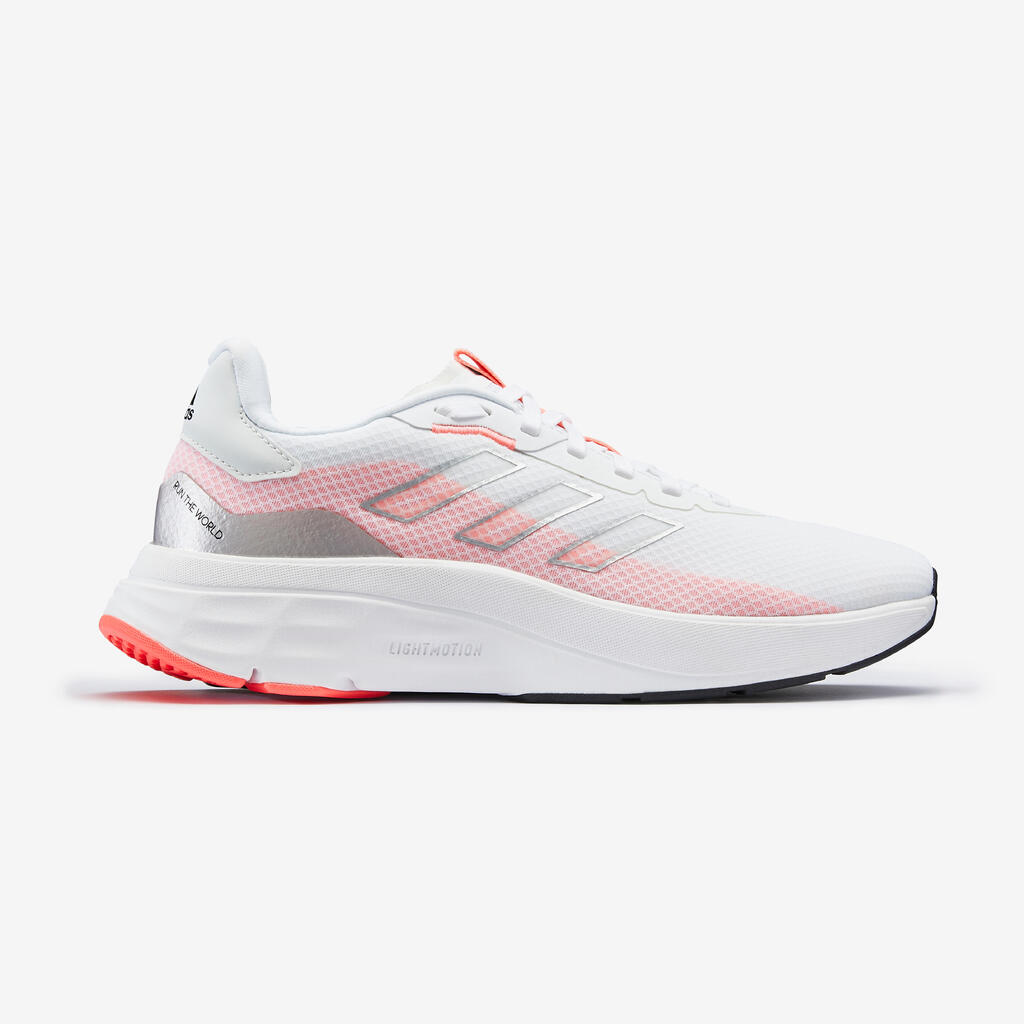 ADIDAS SPEEDMOTION WOMEN'S RUNNING SHOES - white and orange