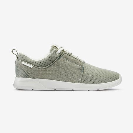 Chaussures marche urbaine femme Soft 140.2 kaki