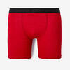 Men's Breathable Running Boxers - Mottled Red