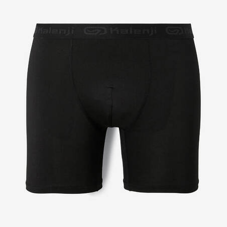 MEN'S BREATHABLE RUNNING BOXERS - BLACK