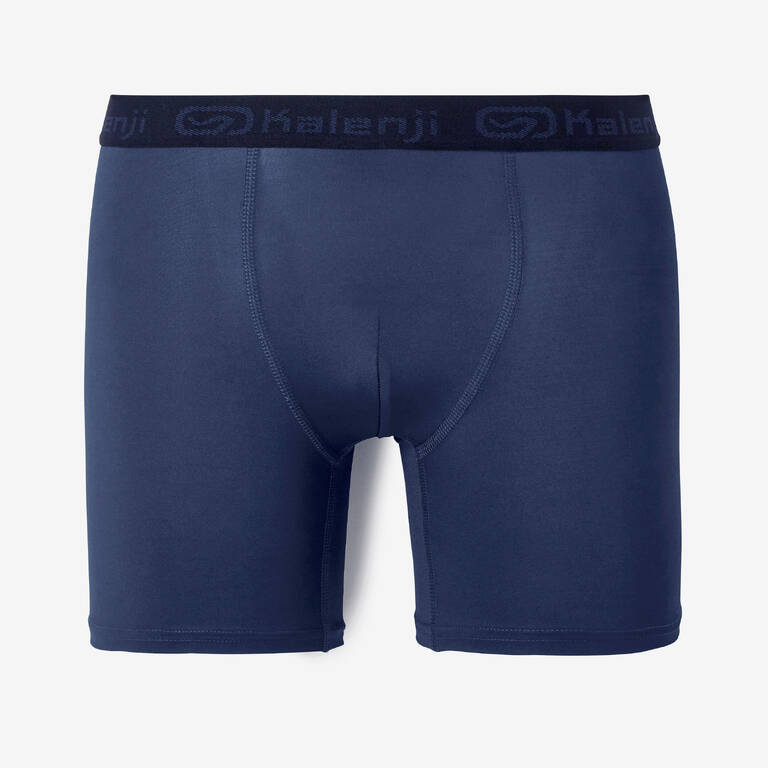 Men's breathable microfibre boxers - Dark blue