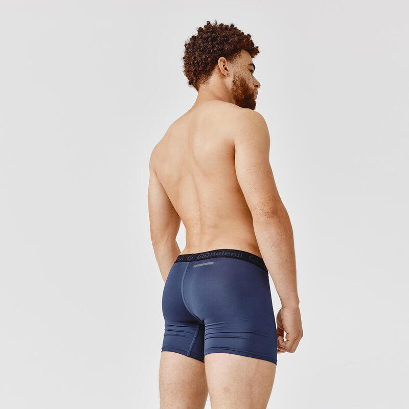 Boxer traspiranti running uomo blu