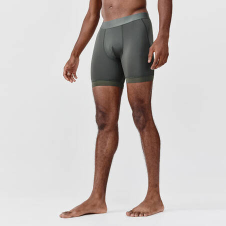 MEN'S SEMI-LONG BREATHABLE RUNNING BOXERS