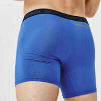 Men's breathable microfibre boxers - Blue