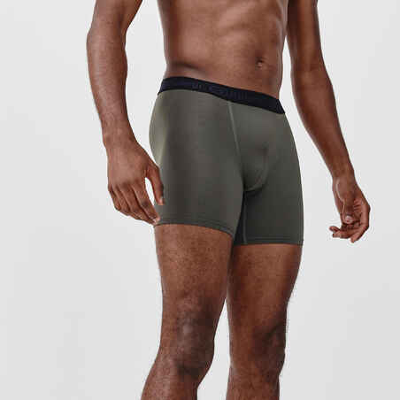Men's Breathable microfibre boxers - Olive
