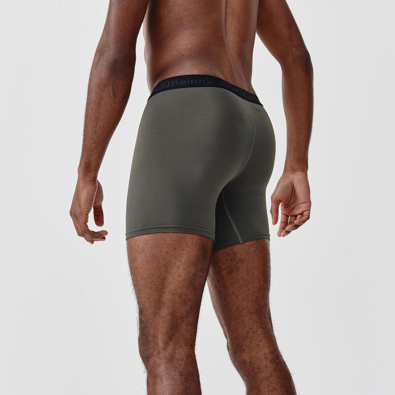 Boxer respirant en microfibre Homme - Olive