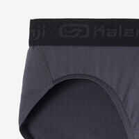 MEN'S BREATHABLE RUNNING BRIEFS ABYSS GREY