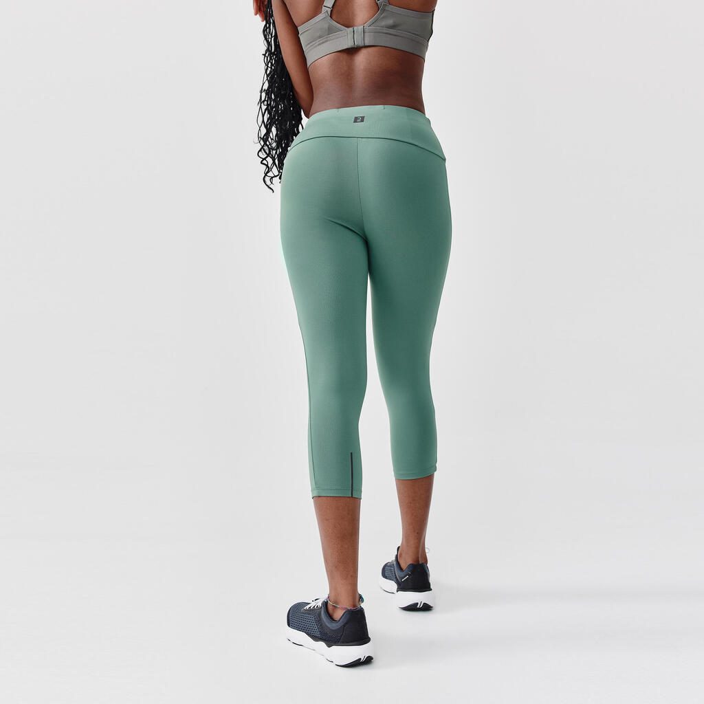 Legging court running femme - Support vert