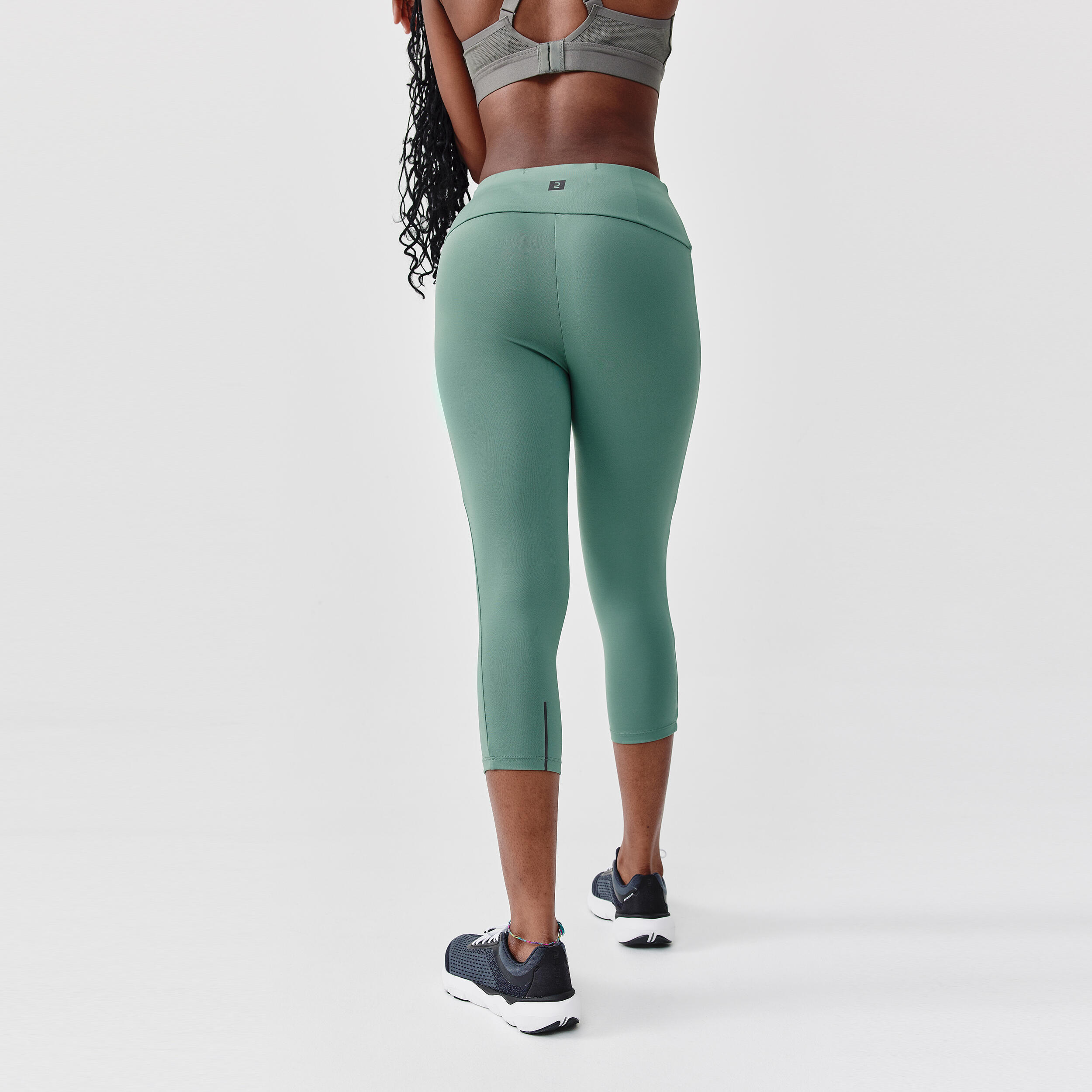 Green on sale running capris