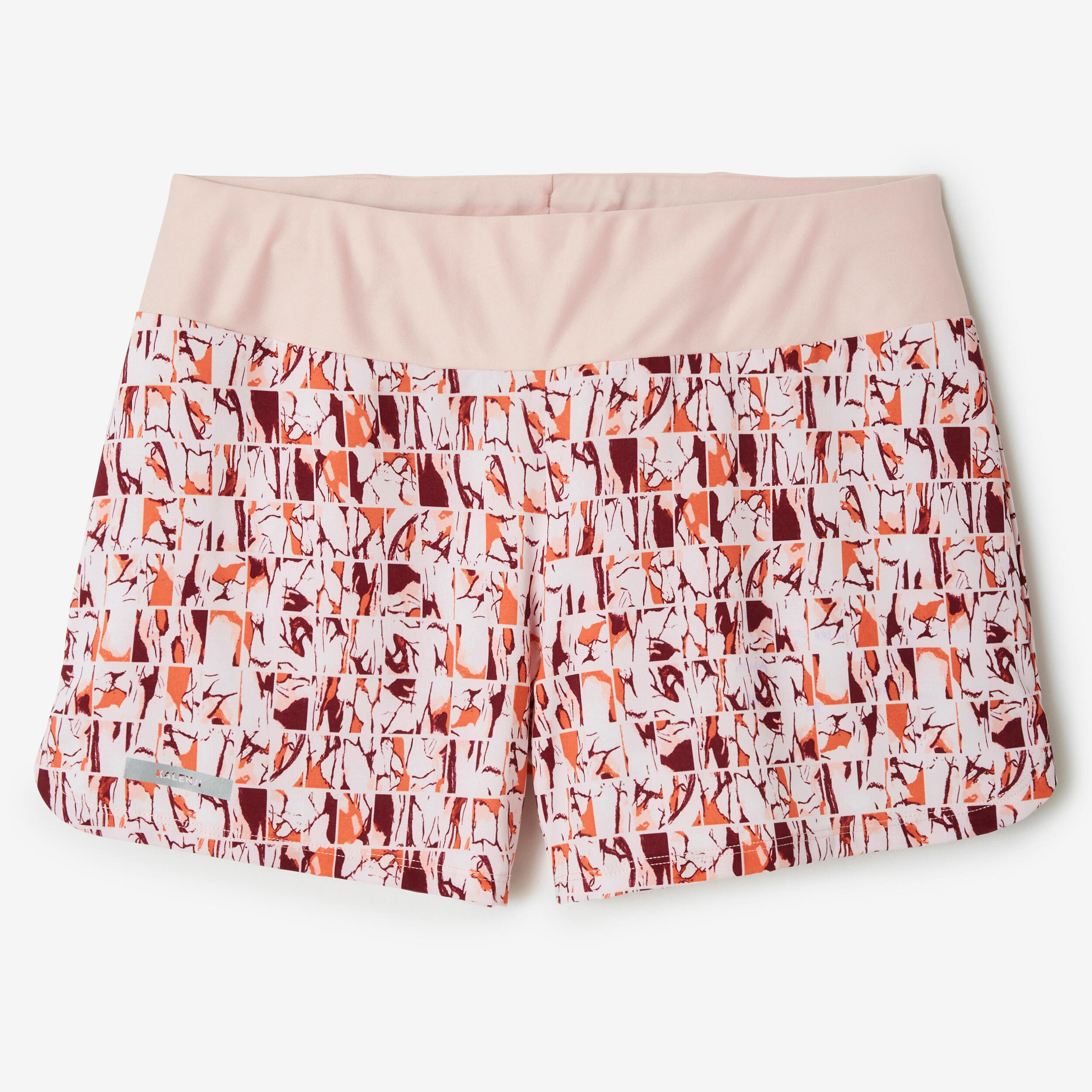 Dry women's running shorts - pink print 8/8
