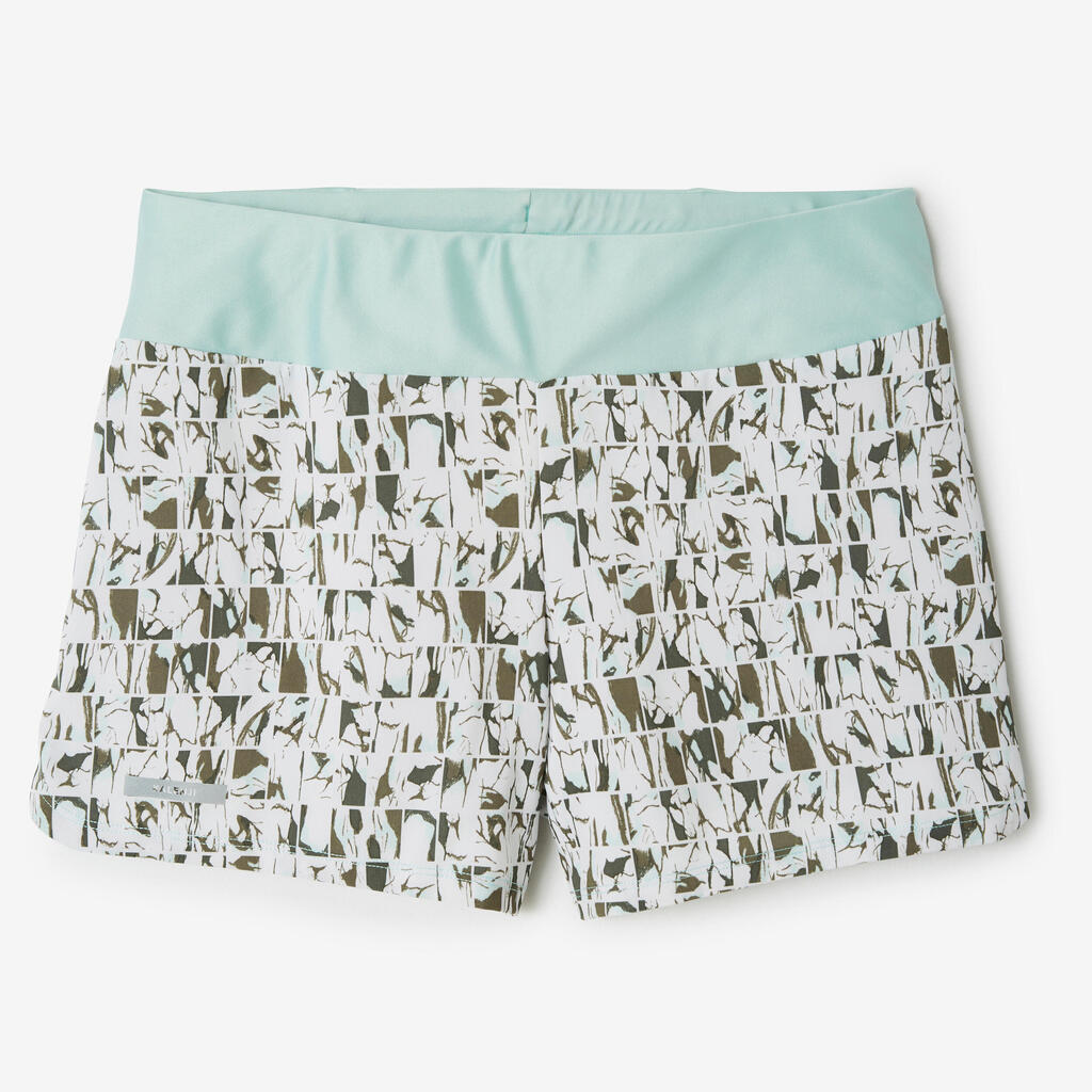 Women's printed running shorts Dry - brown