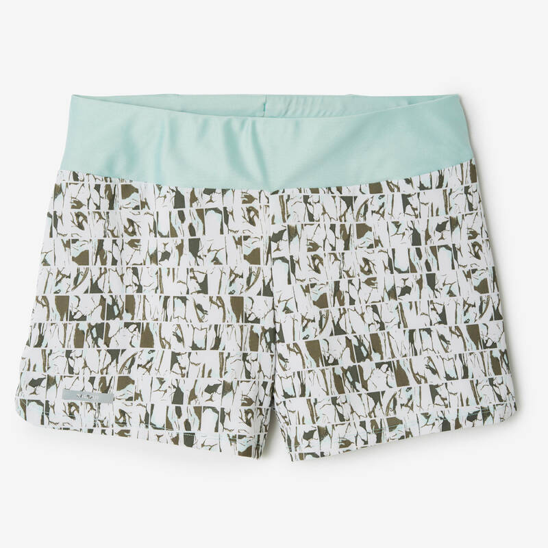 Short Estampado Running Mujer - Dry - Verde - Decathlon