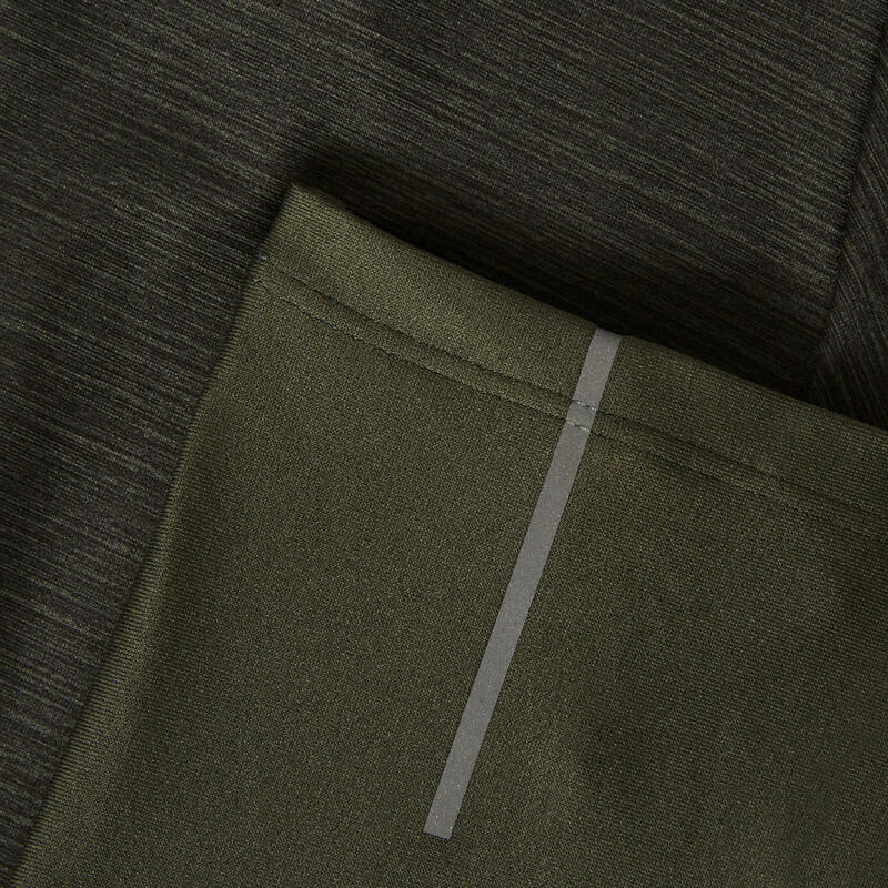 Dámské běžecké prodyšné 3/4 legíny Dry+ Feel khaki 