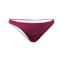 Women's Classic Swimsuit Bottoms with Thin Edges ALY - BURGUNDY