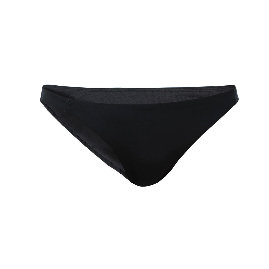 Black ALY swimsuit bottoms with elasticated thin edges