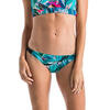 Braguita bikini Mujer surf laterales elásticos verde tropical