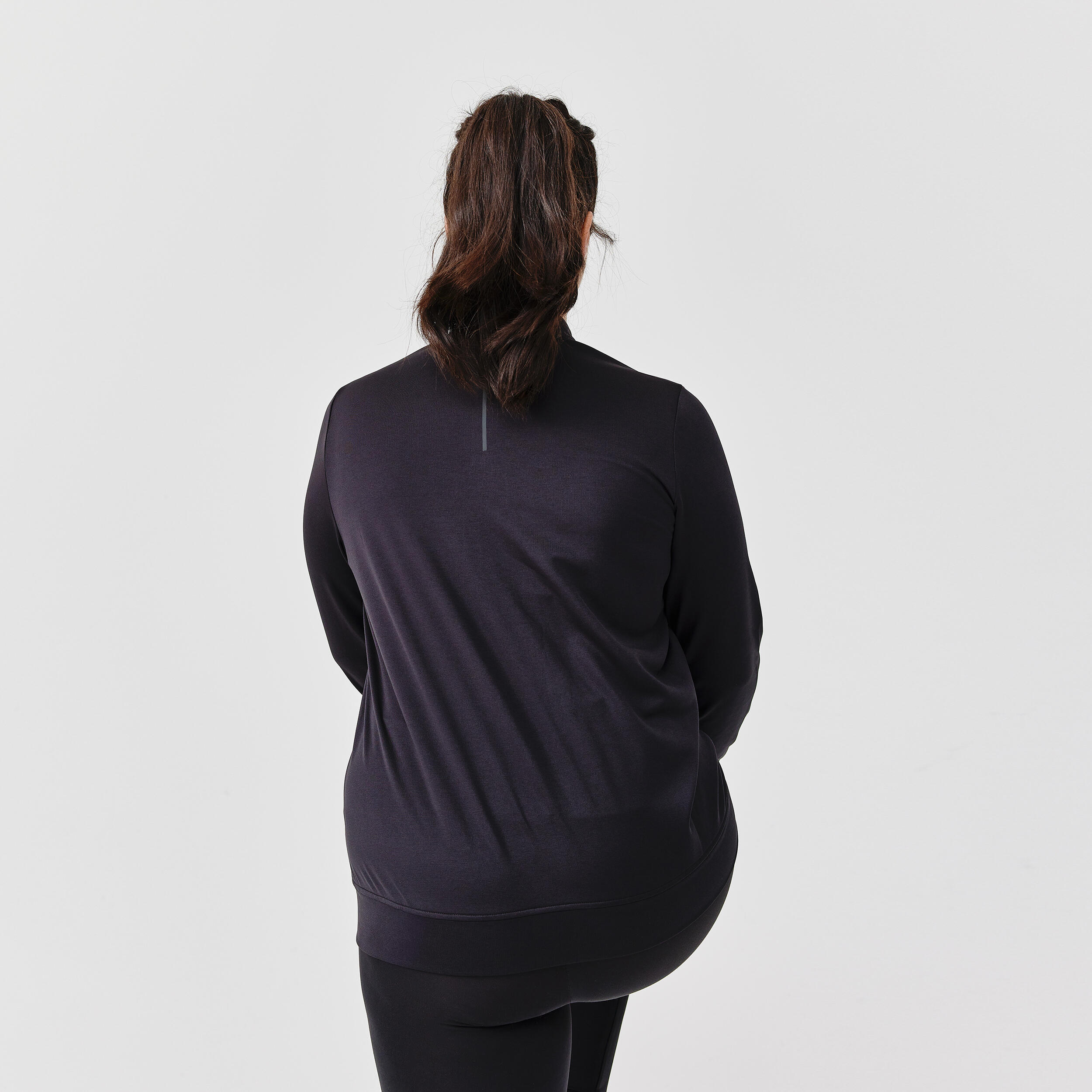 Women's Breathable Running Jacket - Dry Black - KALENJI