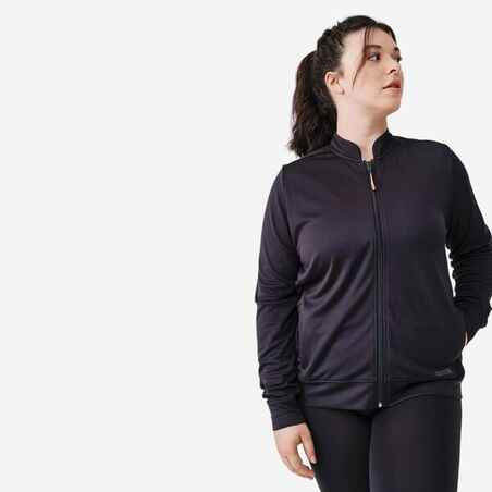 Chaqueta de Running para mujer Kalenji transpirable - dry	negro