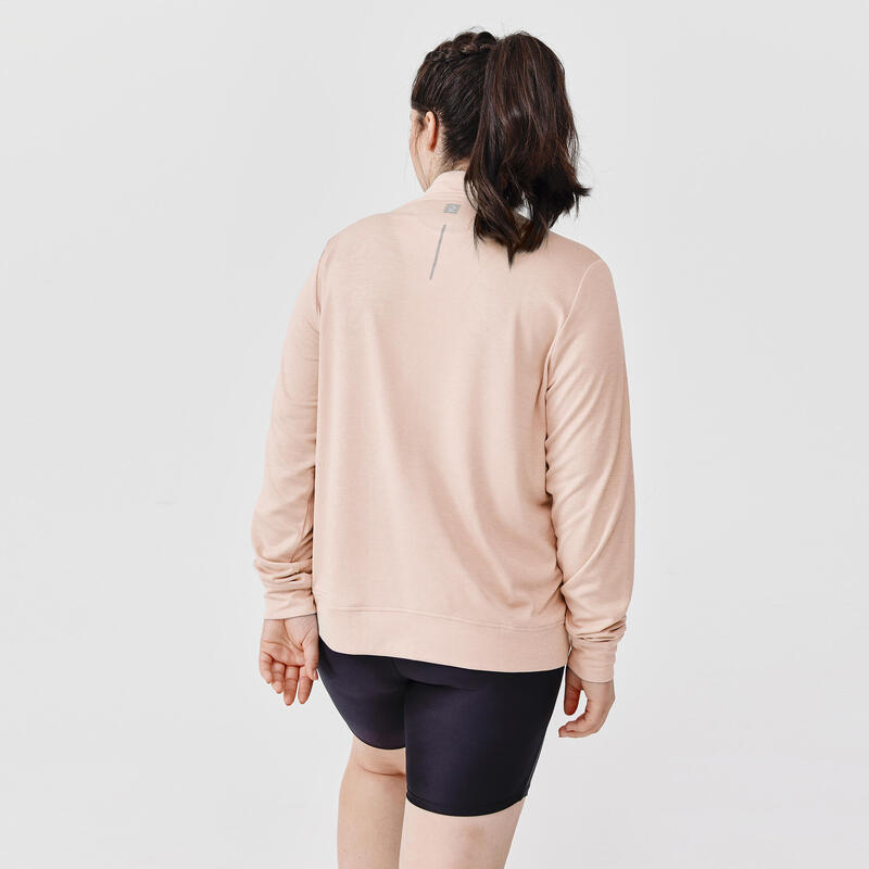 Veste respirante running femme - Dry rose