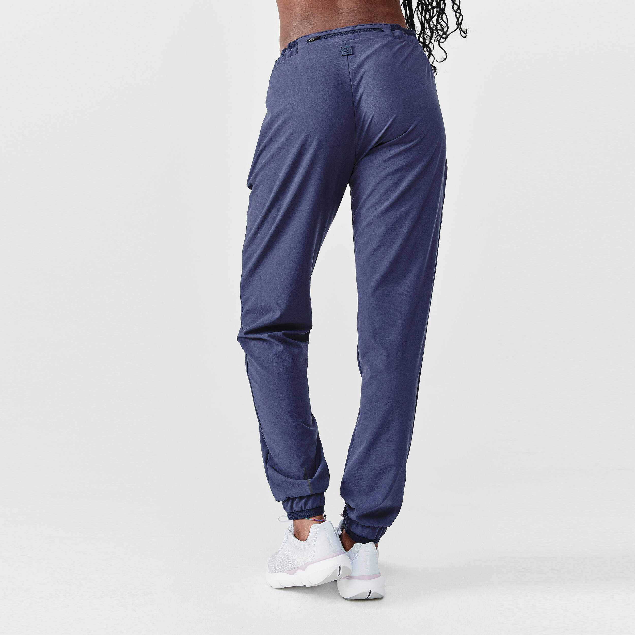 Women Running Trackpants, Lightweight and Quick Dry - Dark blue