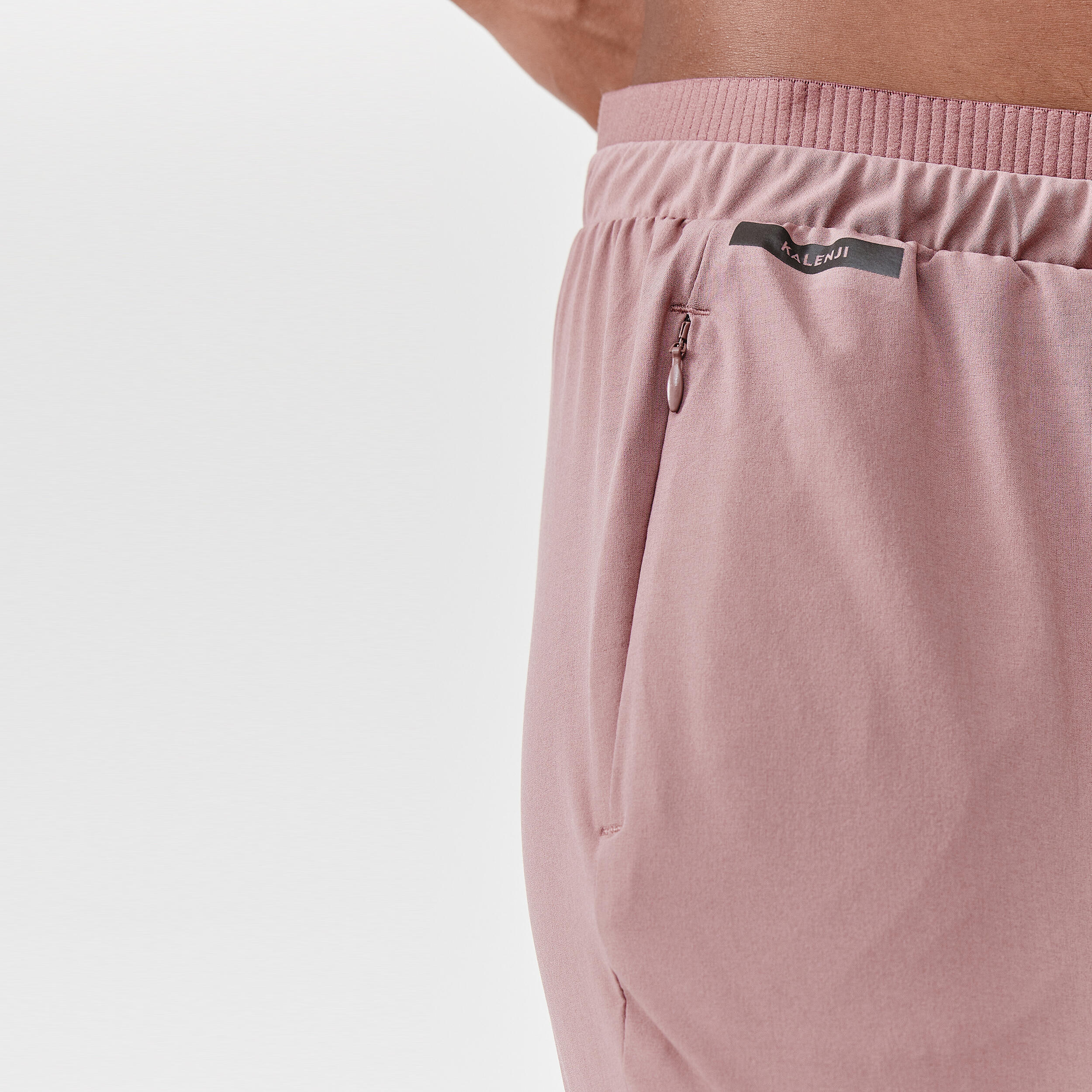 Women Running Trackpants, Lightweight and Quick Dry - Taupe Pink
