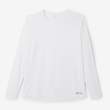 Camiseta Manga Larga Running mujer - Sun Protect Blanco
