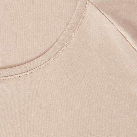 T-shirt manches longues running anti-UV femme - Sum protect long beige