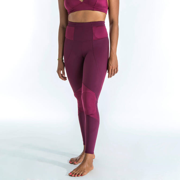 LEGGING MELISSA high waist with removable knee and hip pads - Decathlon